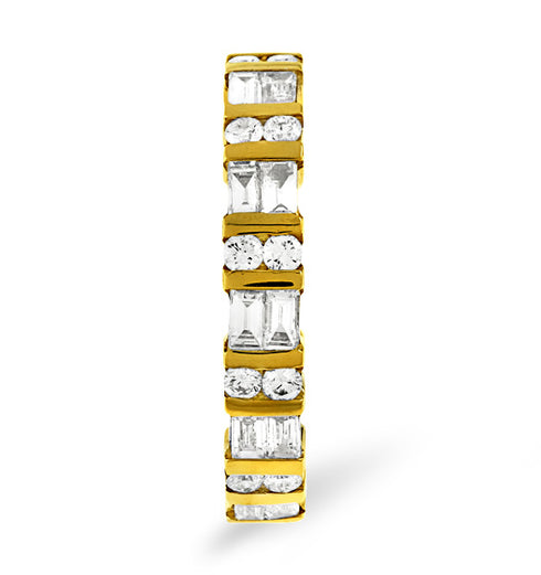 Mens 1ct H/Si Diamond 18K Gold Full Band Ring